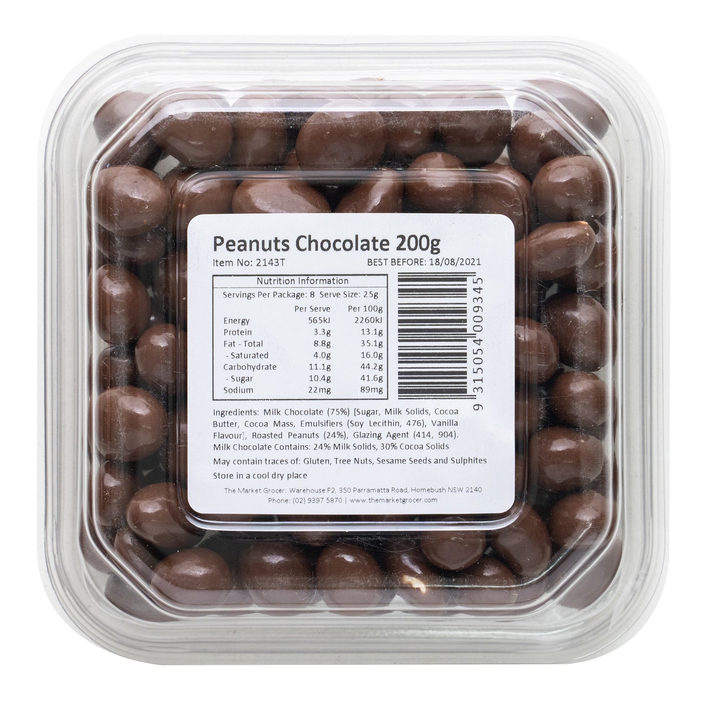 The Market Grocer Peanuts Chocolate | Harris Farm Online