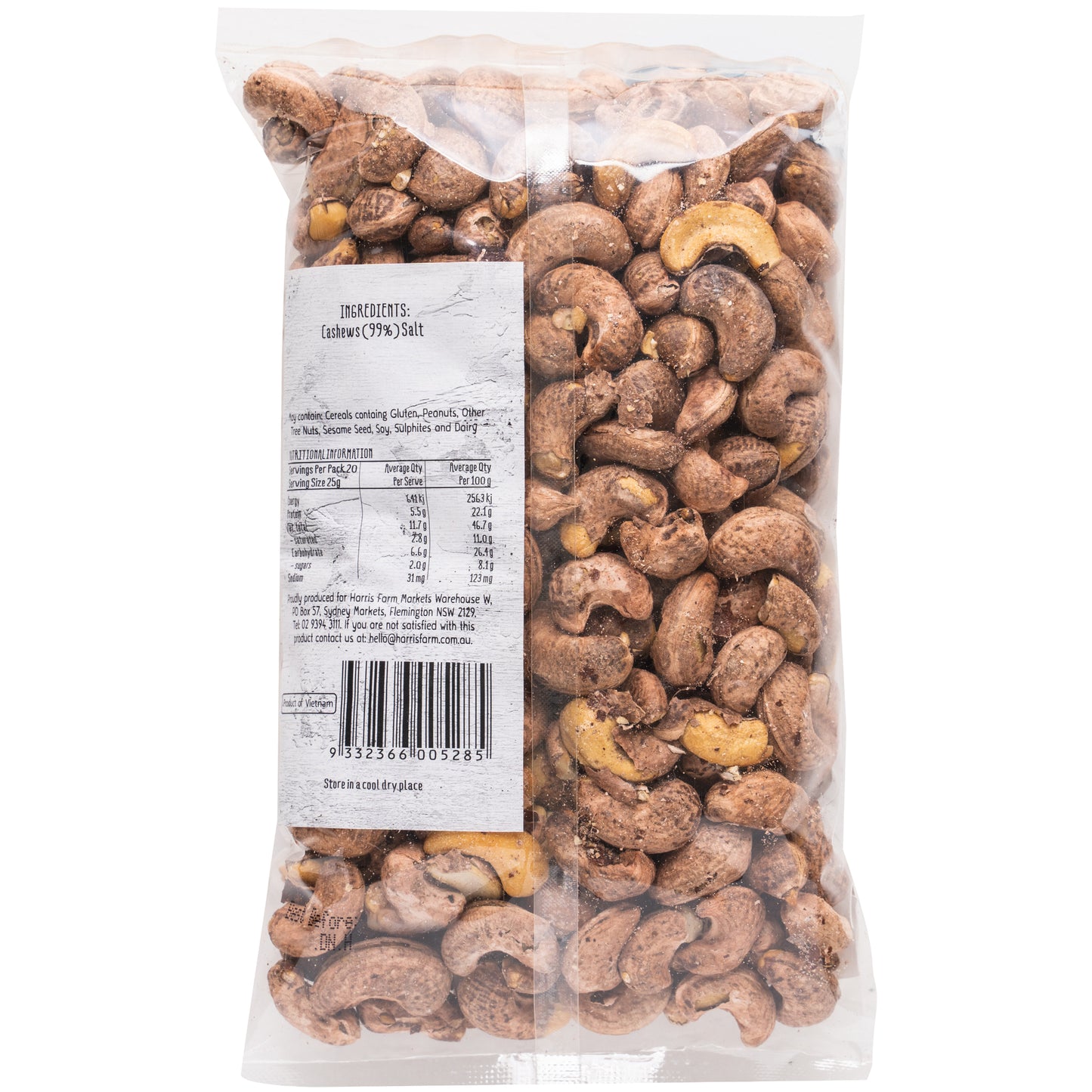 Harris Farm Cashews Dry Roasted with Skin | Harris Farm Online