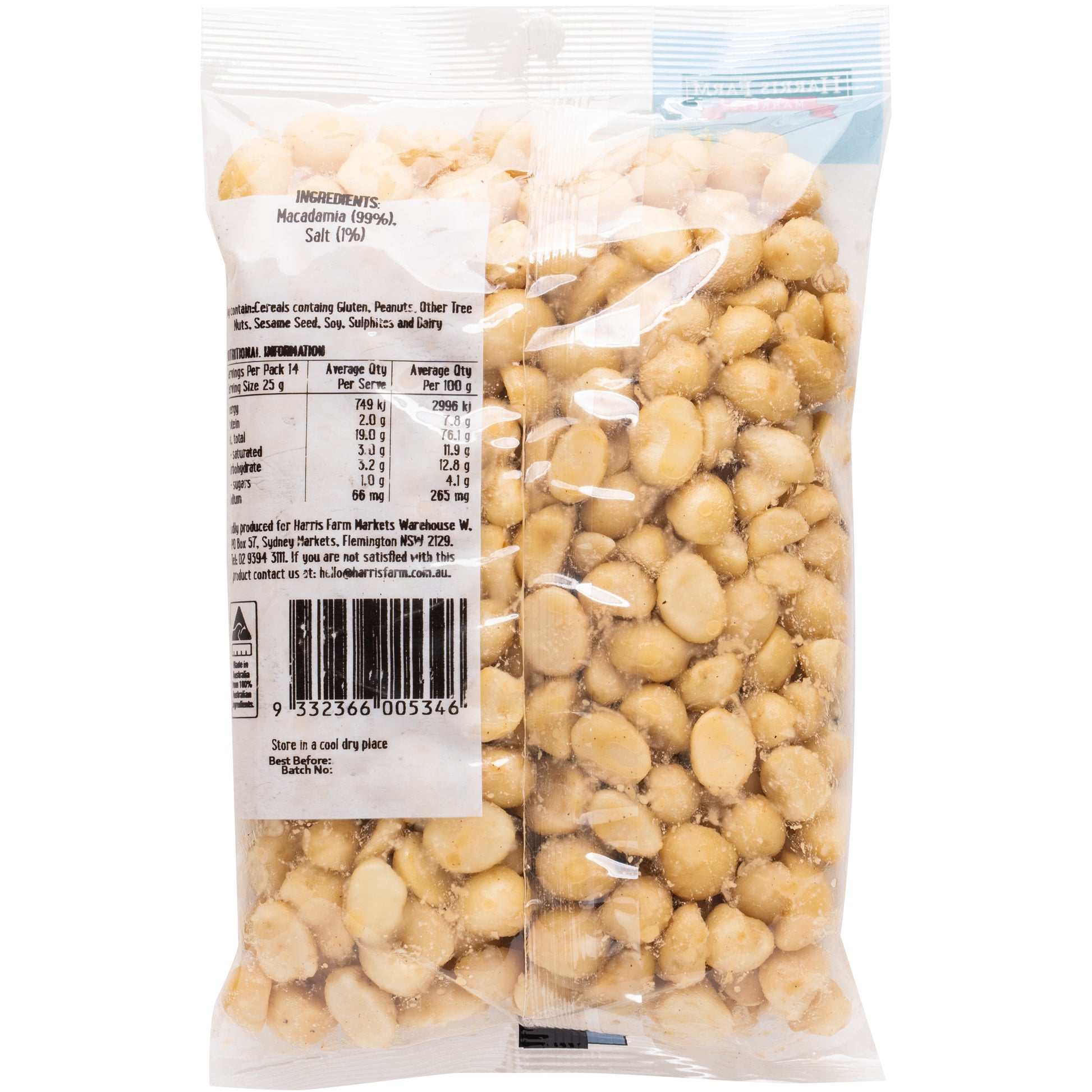 Harris Farm Macadamias Roasted and Salted | Harris Farm Online