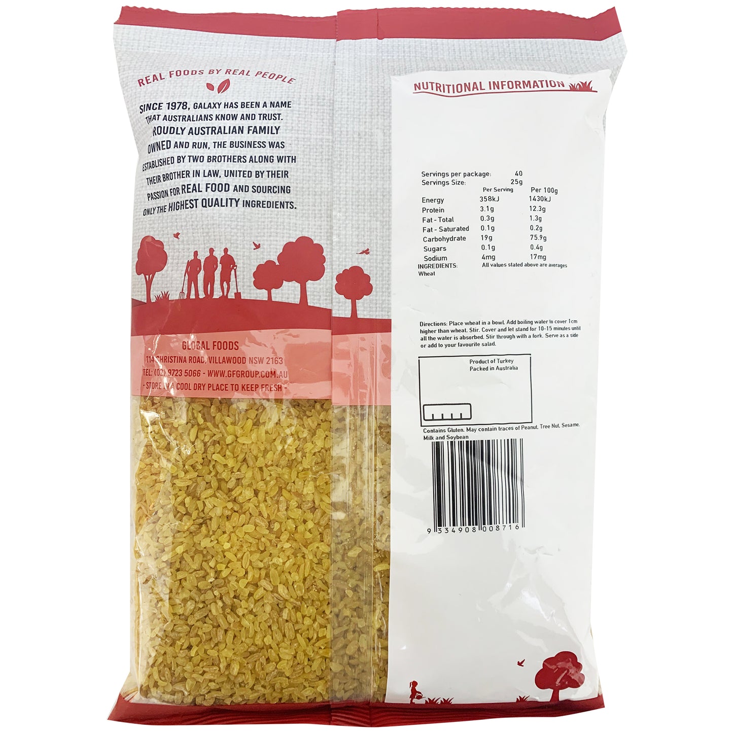 Galaxy - Crushed Wheat Coarse - Burghal | Harris Farm Online