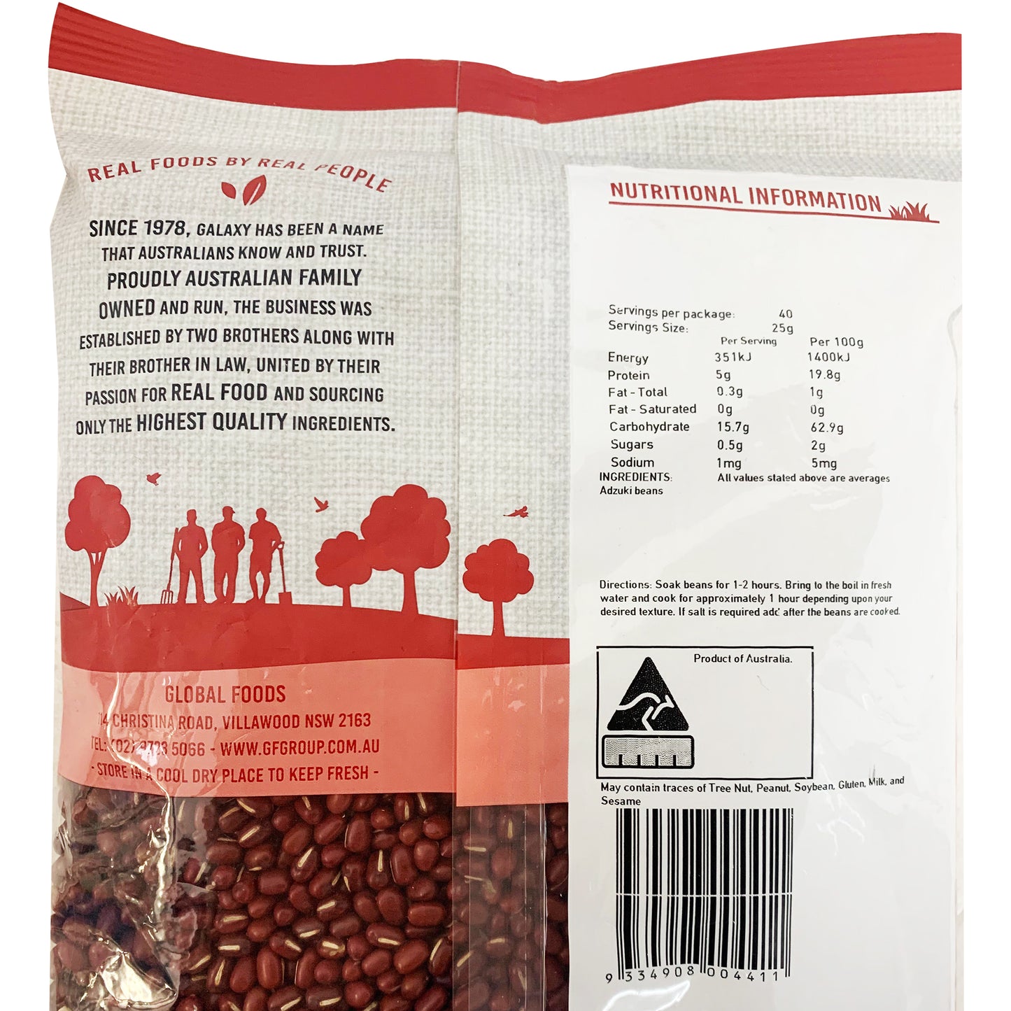 Galaxy Adzuki Beans 1kg