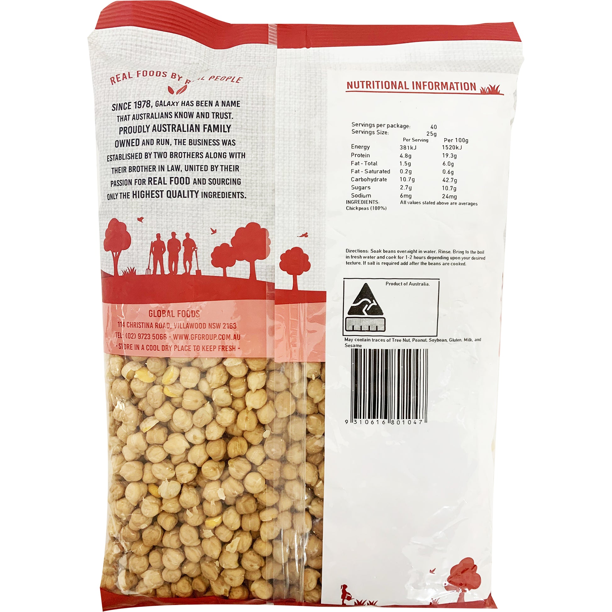 Galaxy - Australian Raw Chickpeas Harris Farm Online