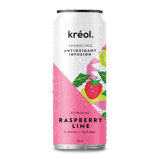 Kreol Sparkling Drink Raspberry and Lime 330ml | Harris Farm Online