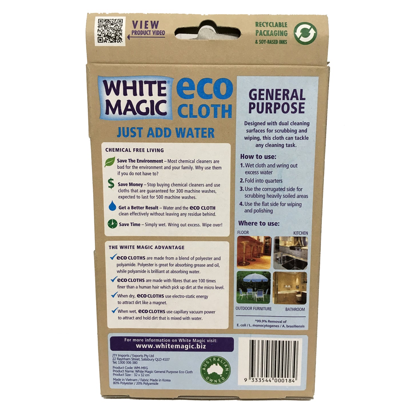 White Magic General Purpose Eco Cloth each