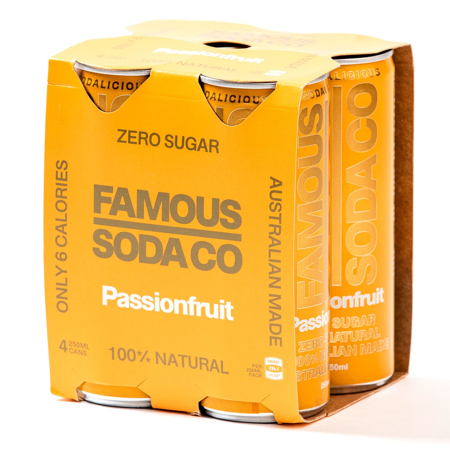 Famous Soda Co. Sugar Free Passionfruit | Harris Farm Online