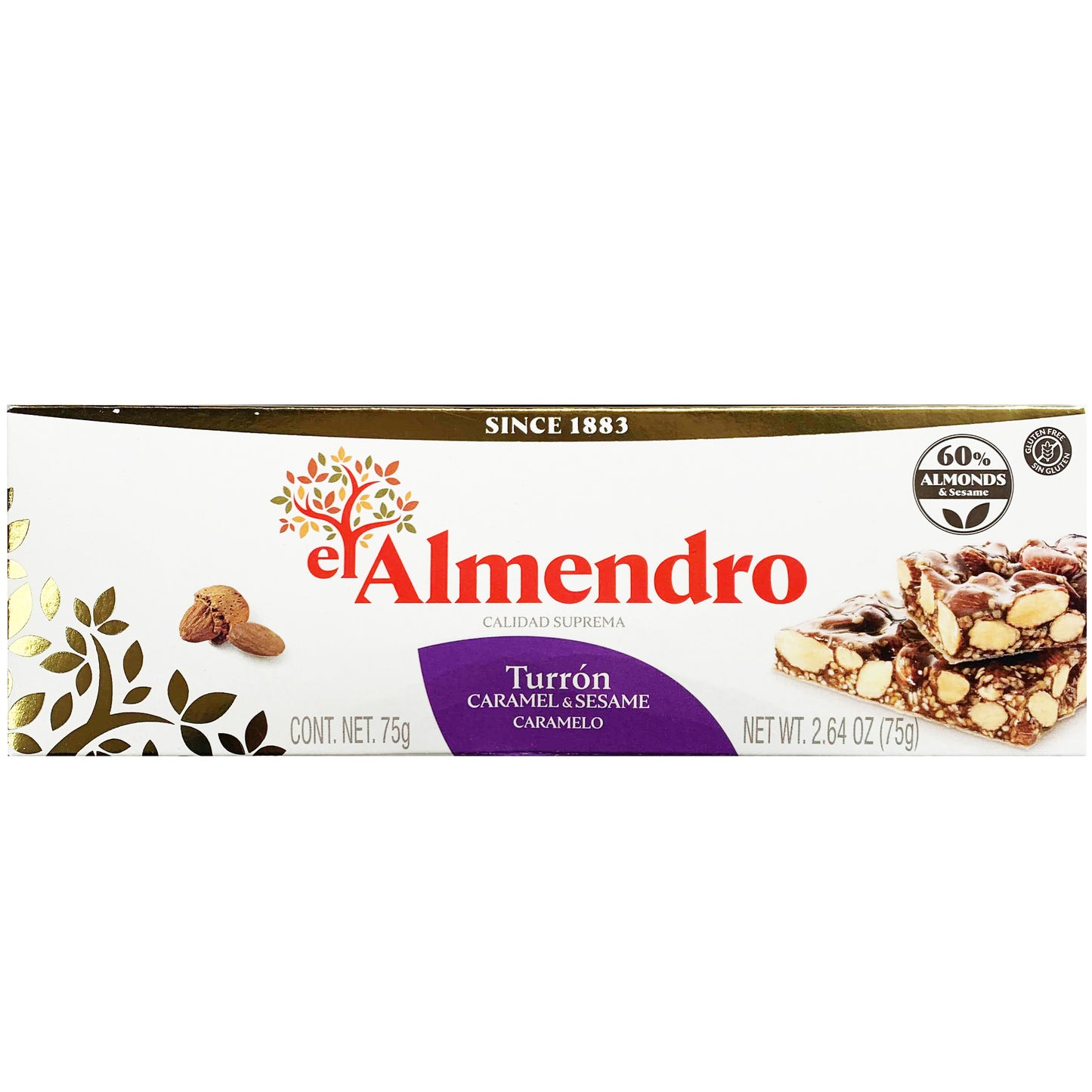 El Almendro Turron Bar Caramel Sesame | Harris Farm Online