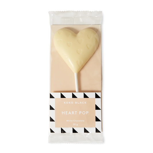 Koko Black Heart Pop White Chocolate 20g