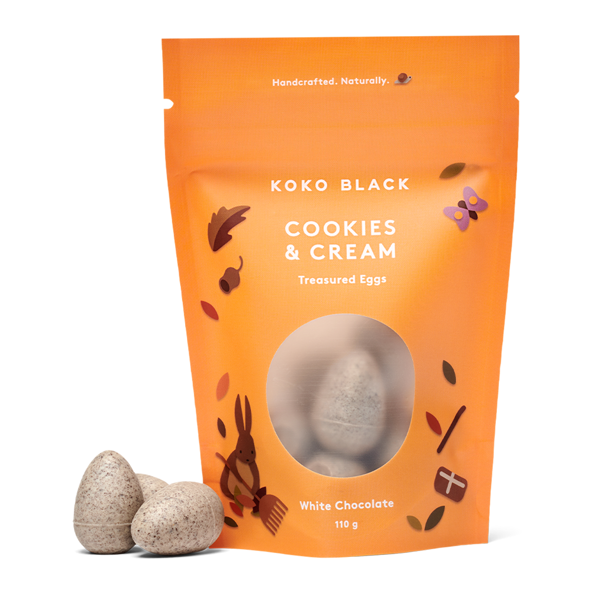 Koko Black Cookies and Cream White Chocolate Eggs 110g