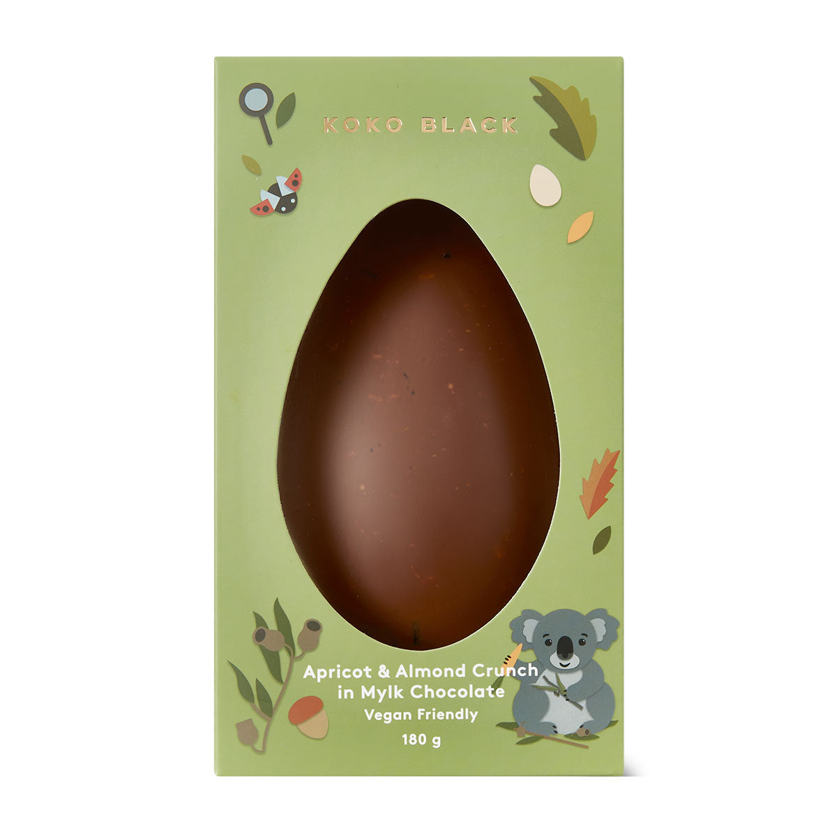 Koko Black Apricot & Almond Crunch Mylk Egg 180g | Harris Farm Online