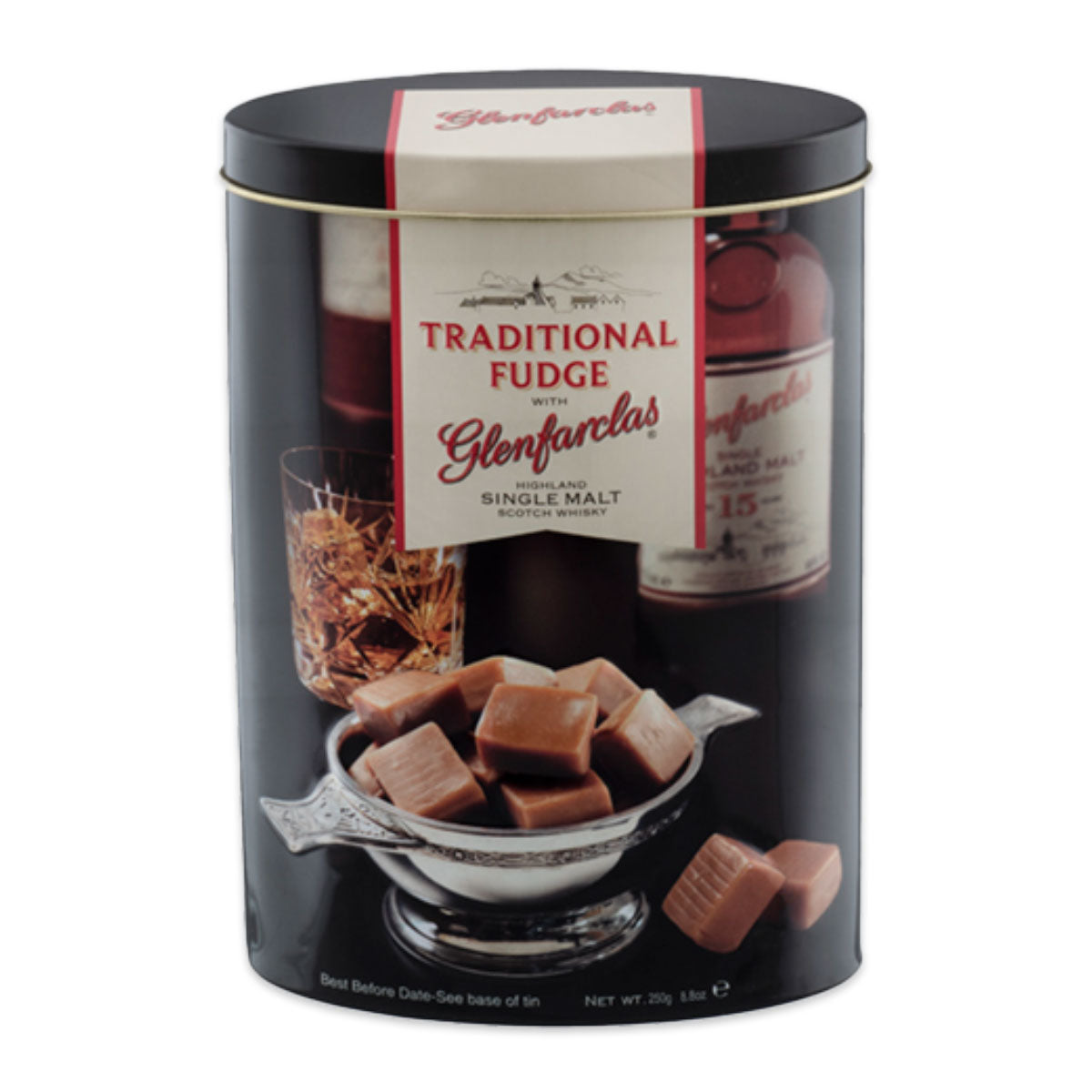 Gardiners Glenfarclas Fudge Tin 250g | Harris Farm Online