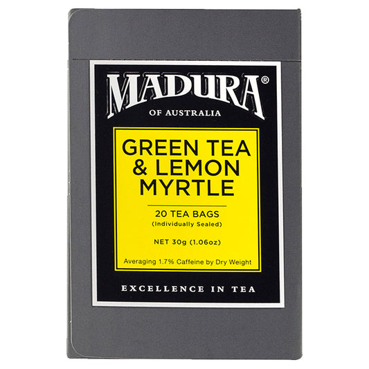 Madura Green Tea and Lemon Myrtle Teabags | Harris Farm Online