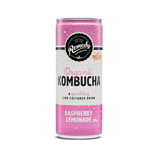 Remedy Organic Kombucha Raspberry Lemonade | Harris Farm Online