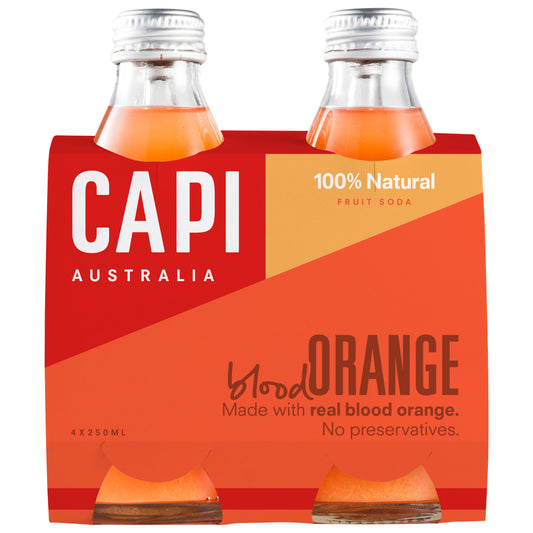 Capi Blood Orange Soda 4 x 250ml