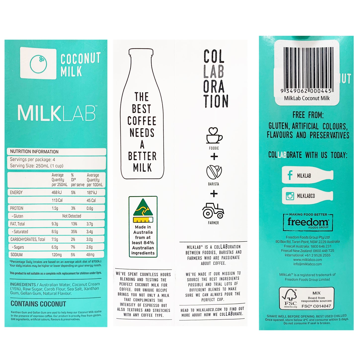 MilkLab Coconut Milk 1L