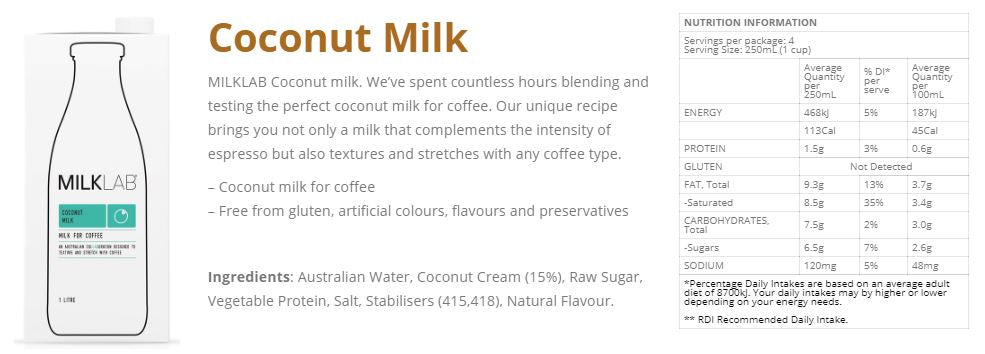 MilkLab Coconut Milk 1L