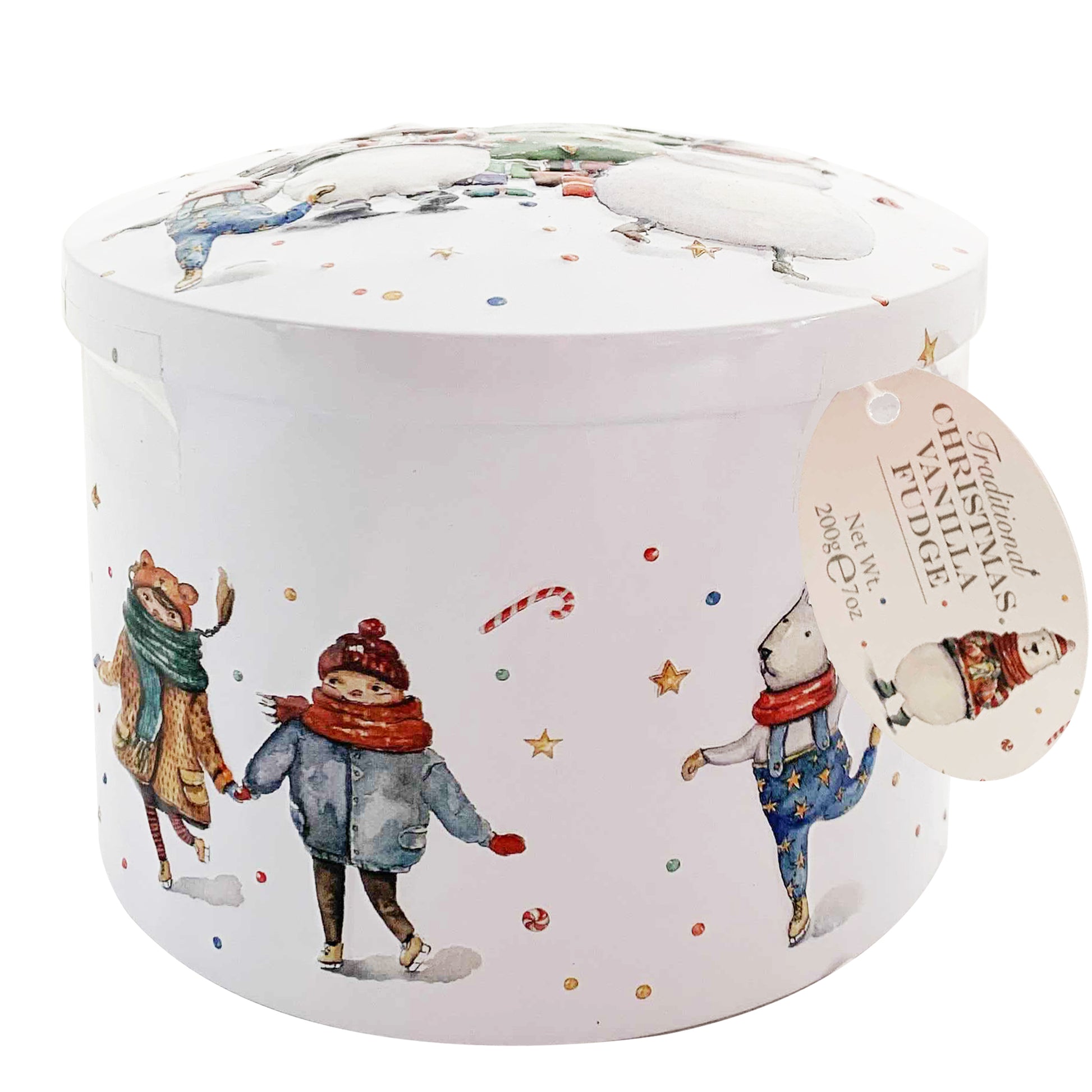 Gardiners of Scotland Christmas Vanilla Fudge Polar Bear Tin | Harris Farm Online