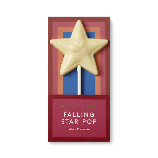 Koko Black White Chocolate Falling Star Pop | Harris Farm Online