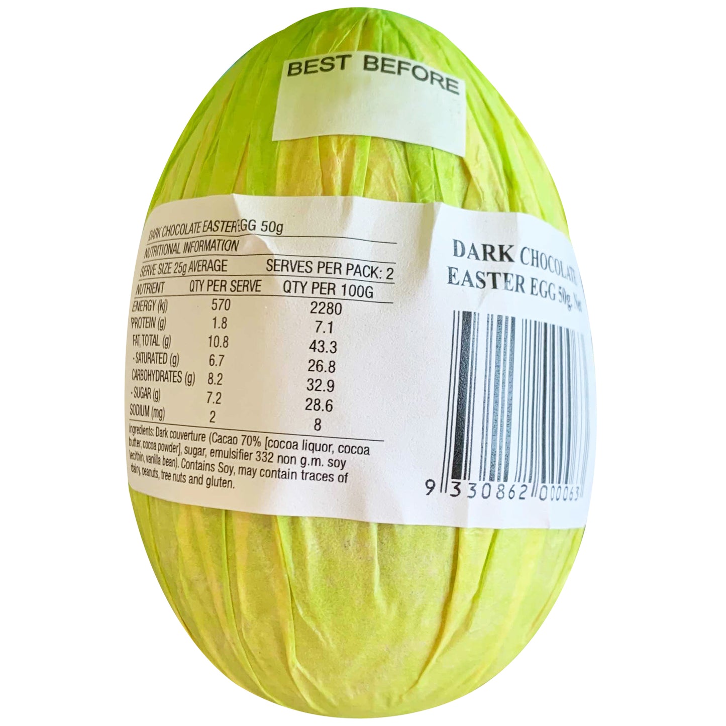 Kennedy and Wilson Dark Chocolate Easter Egg | Harris Farm Online