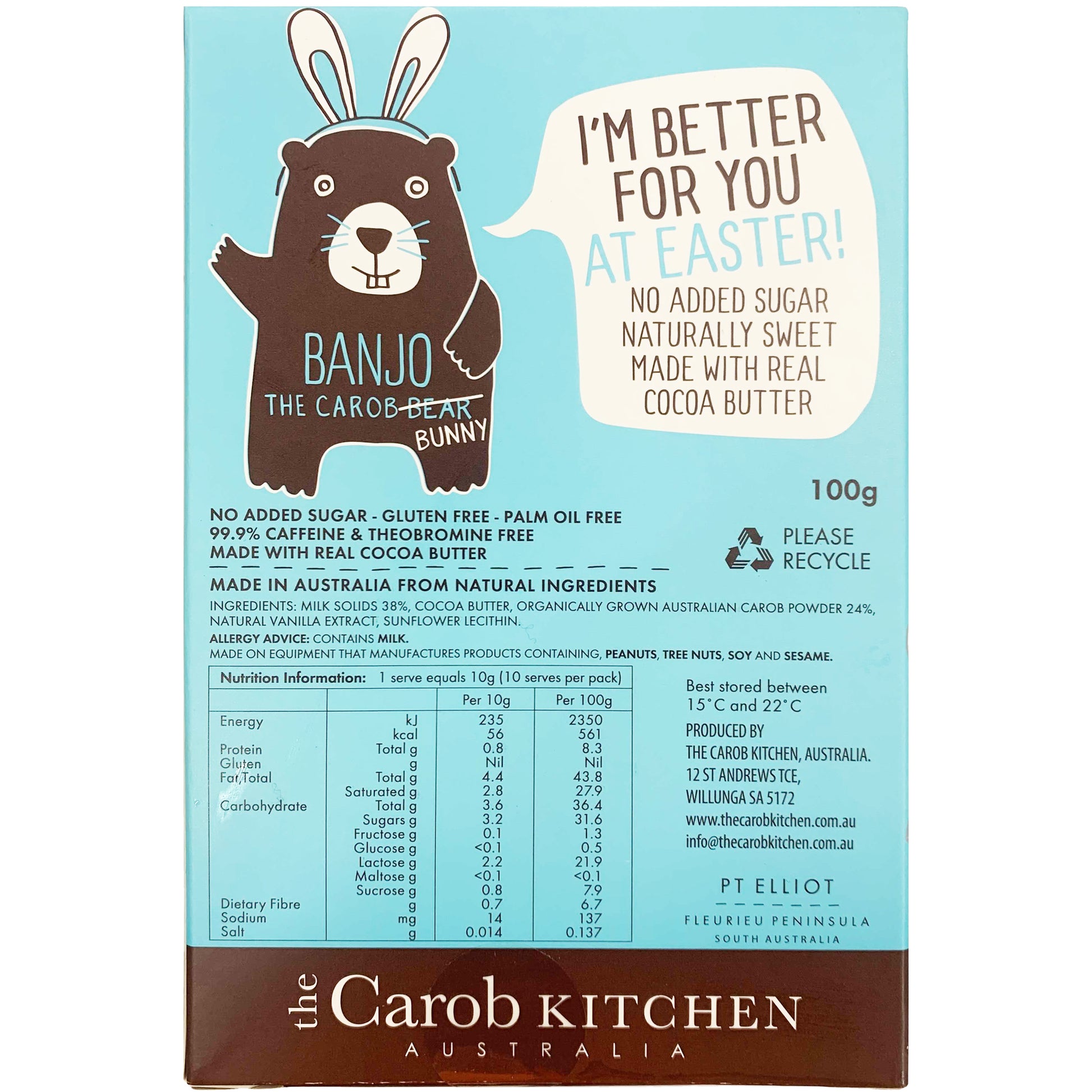 The Carob Kitchen Banjo Chocolate Easter Eggs | Harris Farm Online