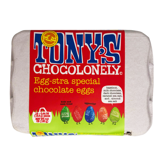 Tony's Chocolonely Chocolate Egg Carton 150g