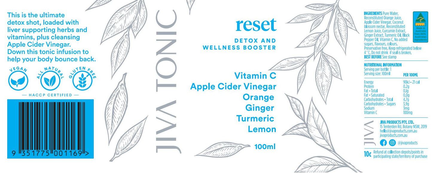 Jiva Tonic Reset | Harris Farm Online