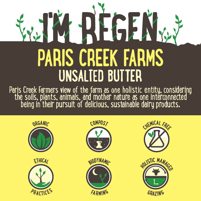 Paris Creek Farms Bio-Dynamic Organic Fresh Unsalted Butter | Harris Farm Online