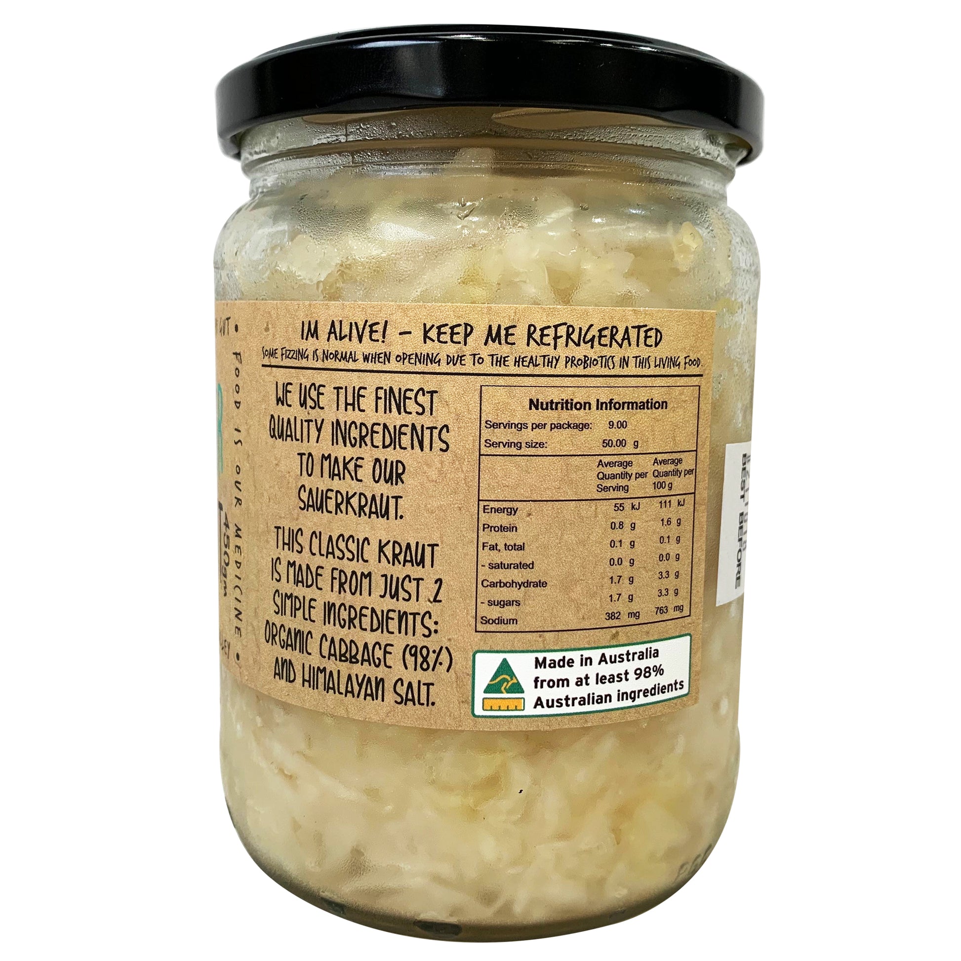 Bottled Culture - Sauer Kraut | Harris Farm Online