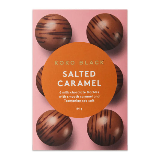 Koko Black Salted Caramel Marbles 54g | Harris Farm Online