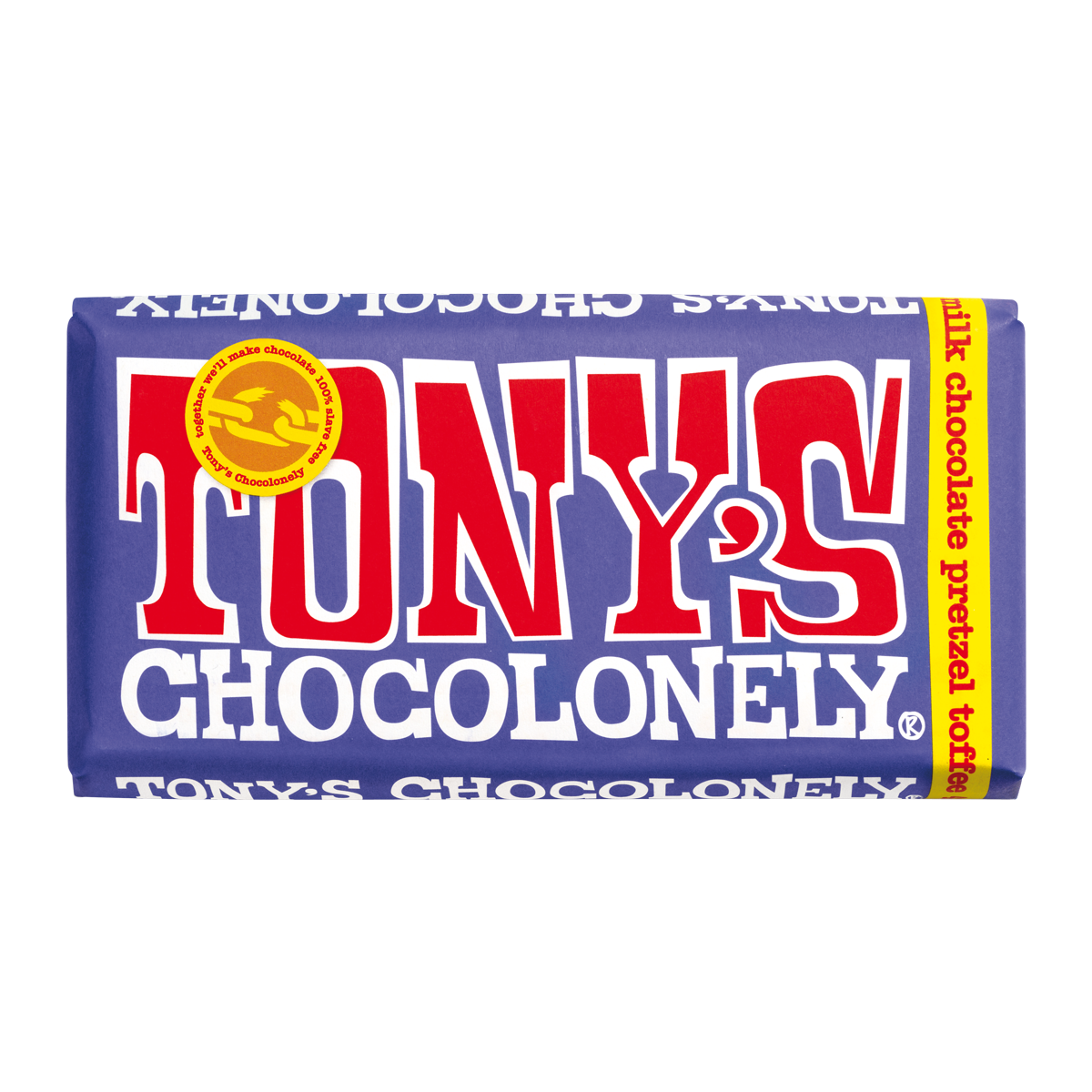 Tony's Chocolonely Milk Chocolate Pretzel Toffee 180g