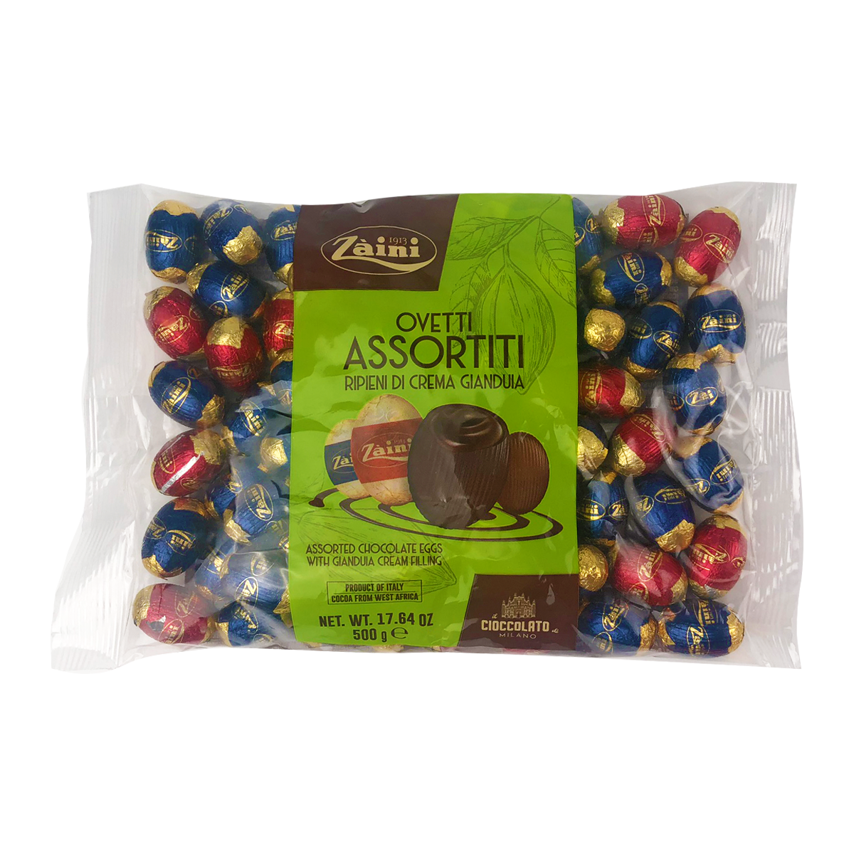 Zaini Mini Dark Chocolate Eggs With Gianduia Cream 500g