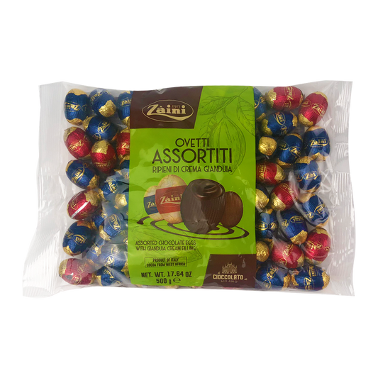 Zaini Mini Dark Chocolate Eggs With Gianduia Cream 500g