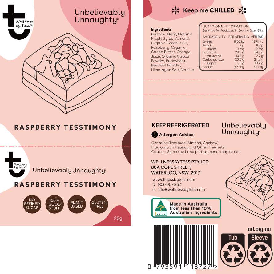 Wellness by Tess Raspberry Tesstimony | Harris Farm Online