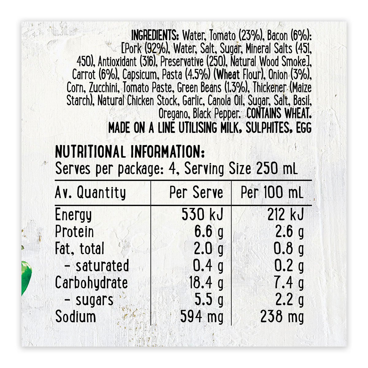 Harris Farm Soup Minestrone 1L | Harris Farm Online