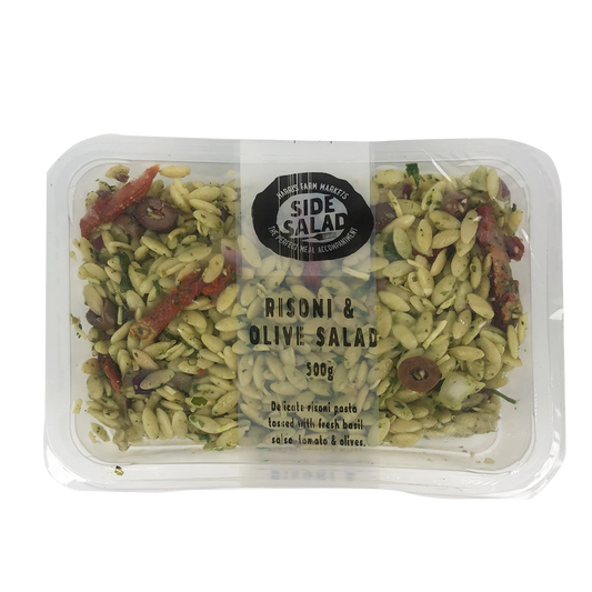 Harris Farm Side Salad Risoni and Olive Salad 500g