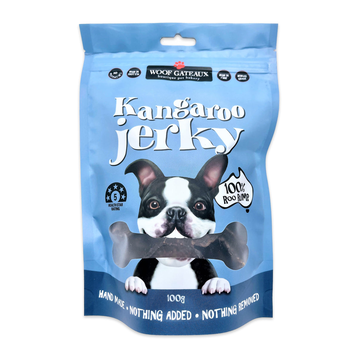 Woof Gateau Kangaroo Jerky 100g | Harris Farm Online