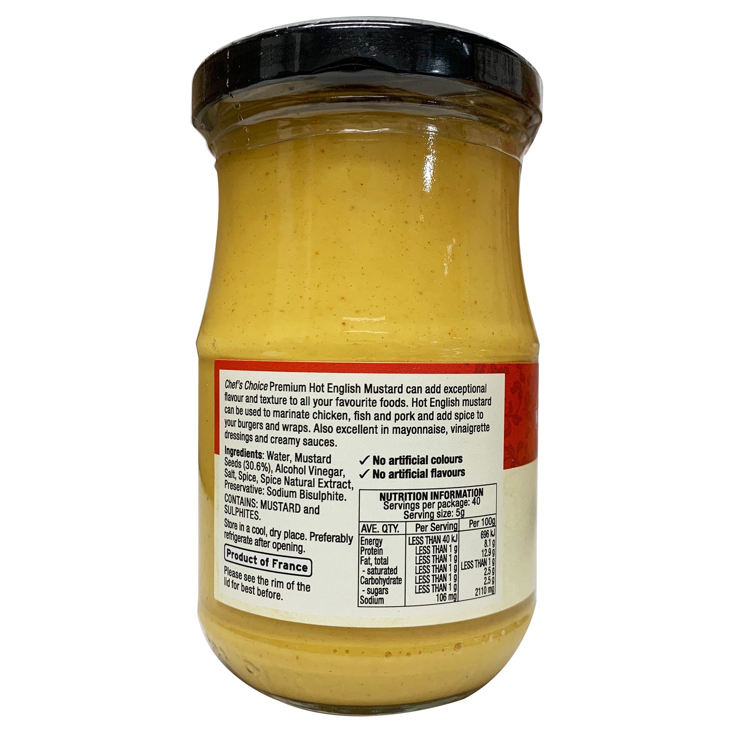 Chef's Choice Hot English Mustard | Harris Farm Online