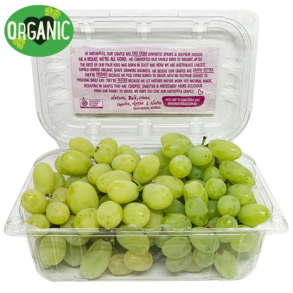 Grapes White Seedless Organic | Harris Farm Online