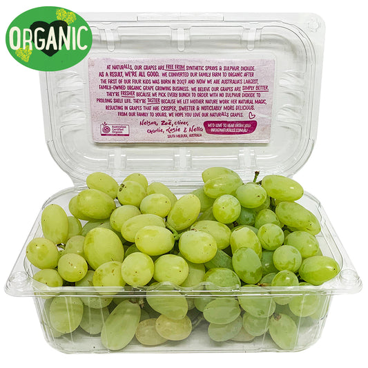 Grapes White Seedless Organic | Harris Farm Online