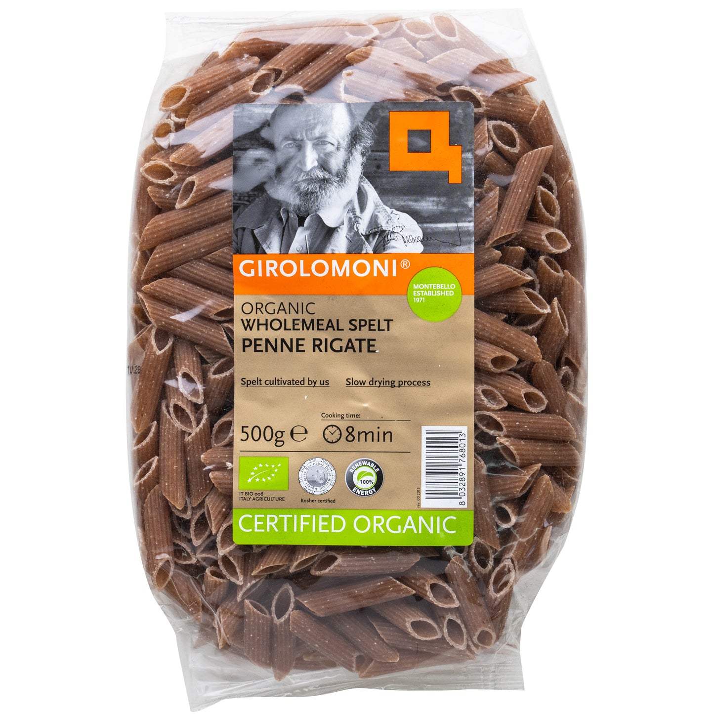 Girolomoni Organic Wholemeal Spelt Penne Rigate |  Harris Farm Online