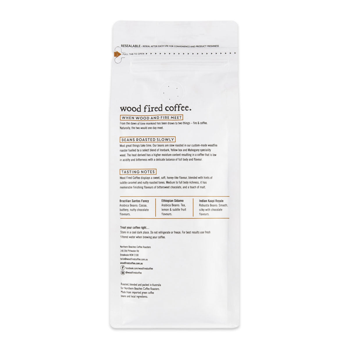 Northern Beaches Coffee Roasters Wood Fired Ground Coffee 500g | Harris Farm Online