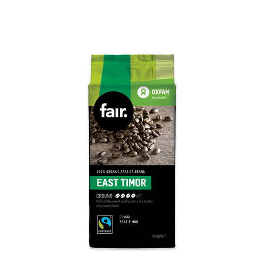 Oxfam East Timor Coffee Ground 250g | Harris Farm Online