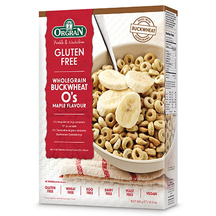 Orgran Wholegrain Buckwheat O's Maple Flavour 300g