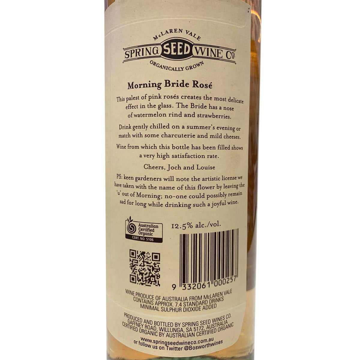 Spring Seed Wine Co Morning Bride Rose | Harris Farm Online