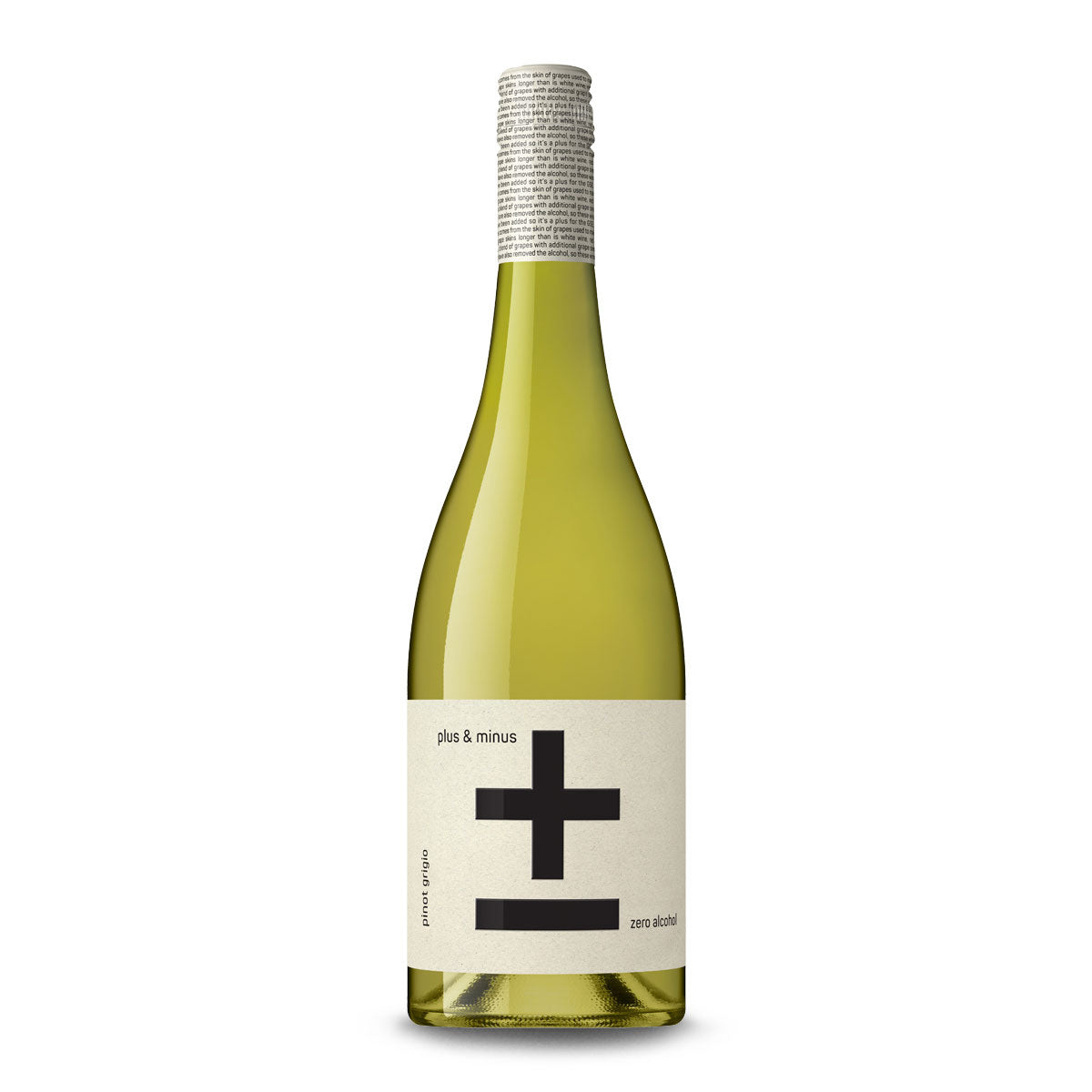 Plus and Minus Zero Alcohol Pinot Grigio Case 6 x 750ml | Harris Farm Online