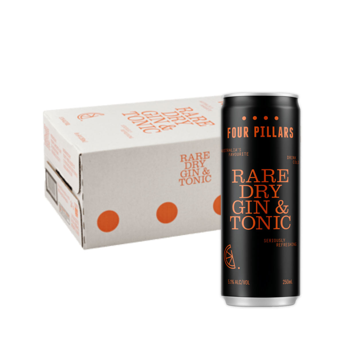 Four Pillars Rare Dry Gin and Tonic Can Case 24 x 250ml | Harris Farm Online