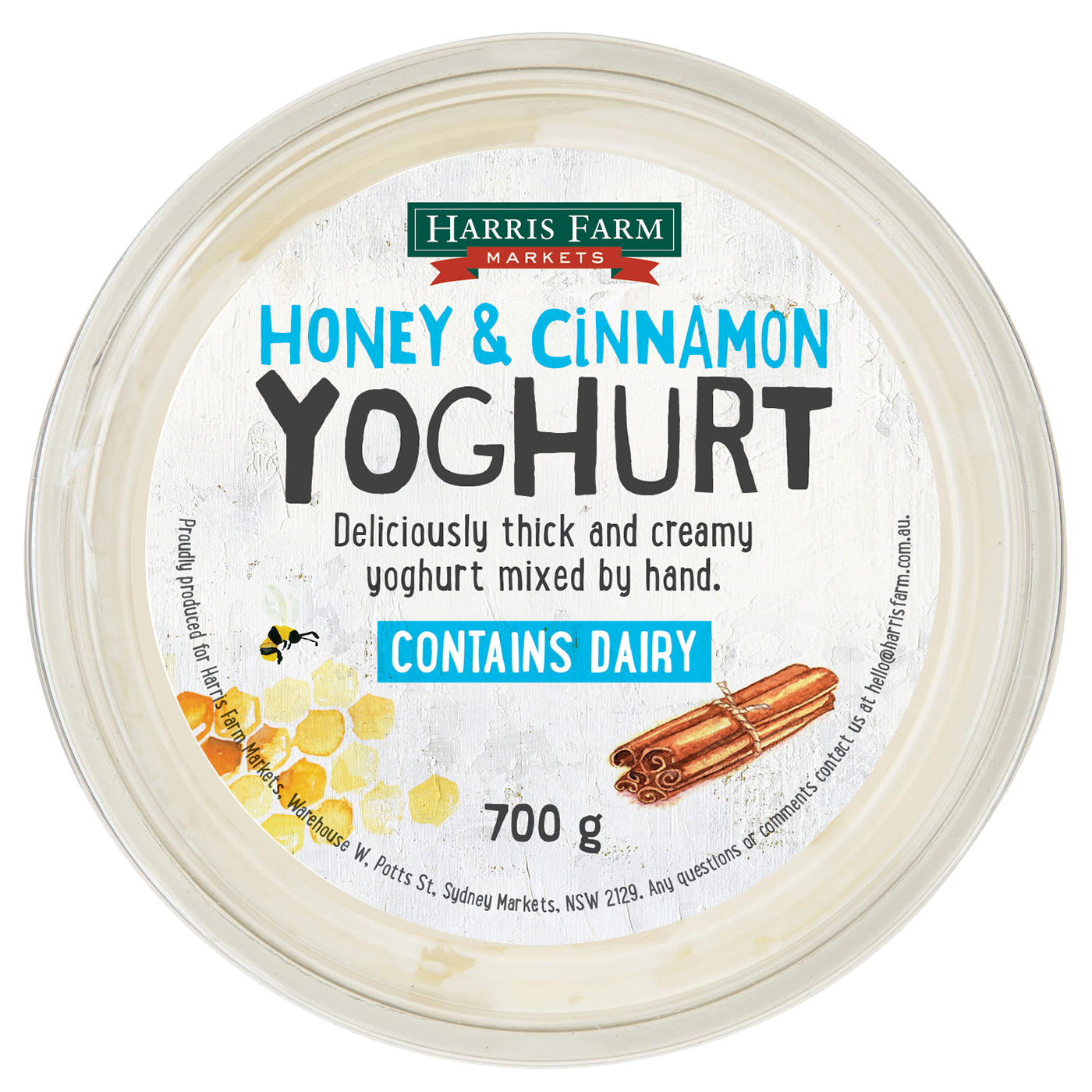 Harris Farm Yoghurt Honey and Cinnamon | Harris Farm Online