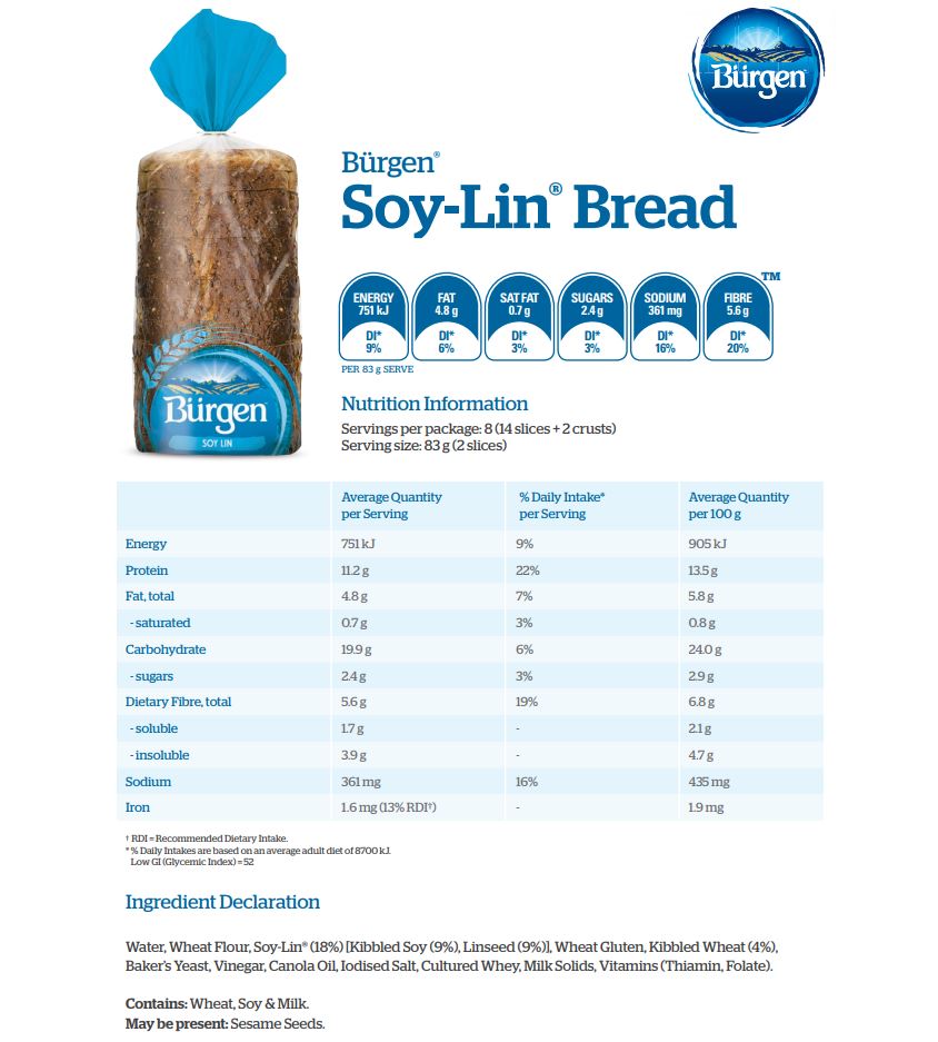 Burgen Soy Linseed 700g