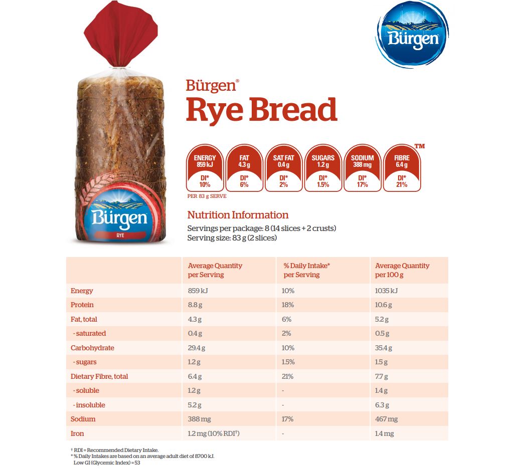 Burgen Rye 700g