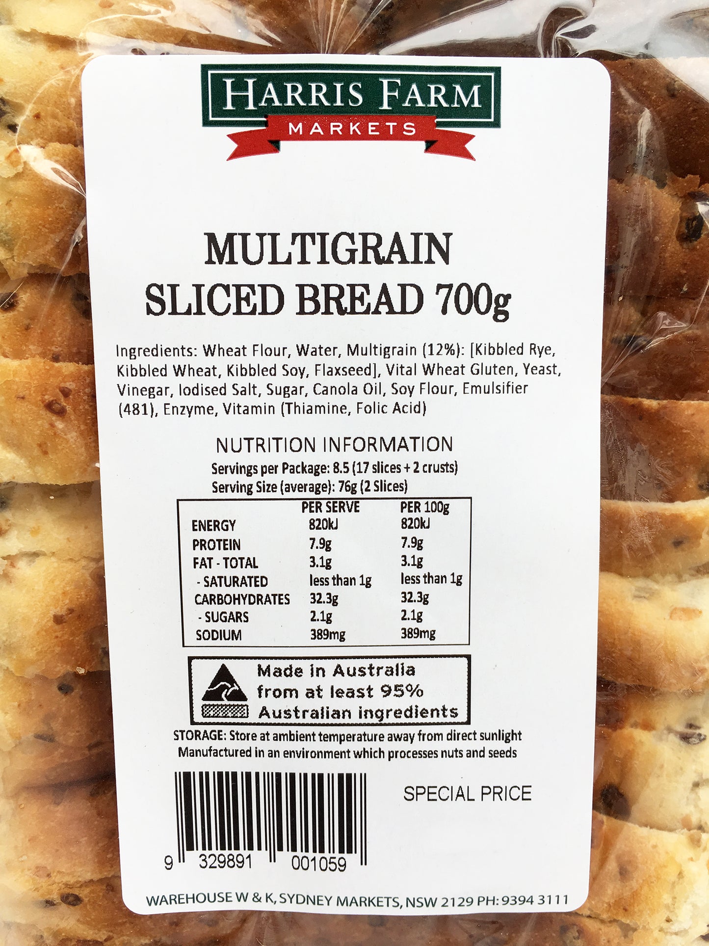 Harris Farm Sliced Bread Multi Grain | Harris Farm Online