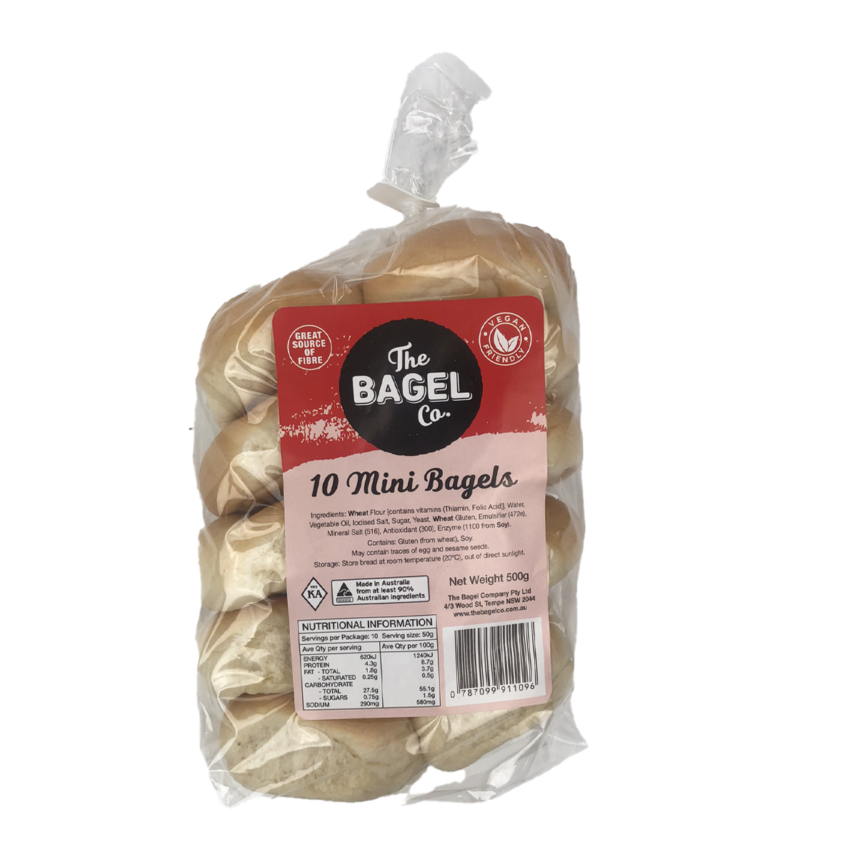 The Bagel Co Mini Bagels x10 500g